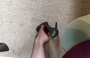 लुईस नायलॉन दोपहर मज़ा से पहले उच्च ऊँची एड़ी के जूते लटकना ब्लू फिल्म हिंदी में सेक्सी